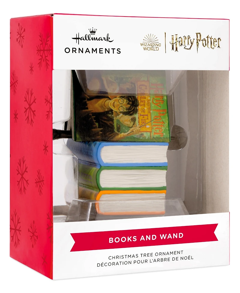 Hallmark Harry Potter Books and Wand Christmas Ornament