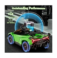 12V Licensed Lamborghini 4WD Kids Ride-on Sports Car with 2.4G Remote