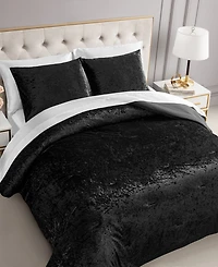 Juicy Couture Crushed Velvet 3-Pc. Comforter Set
