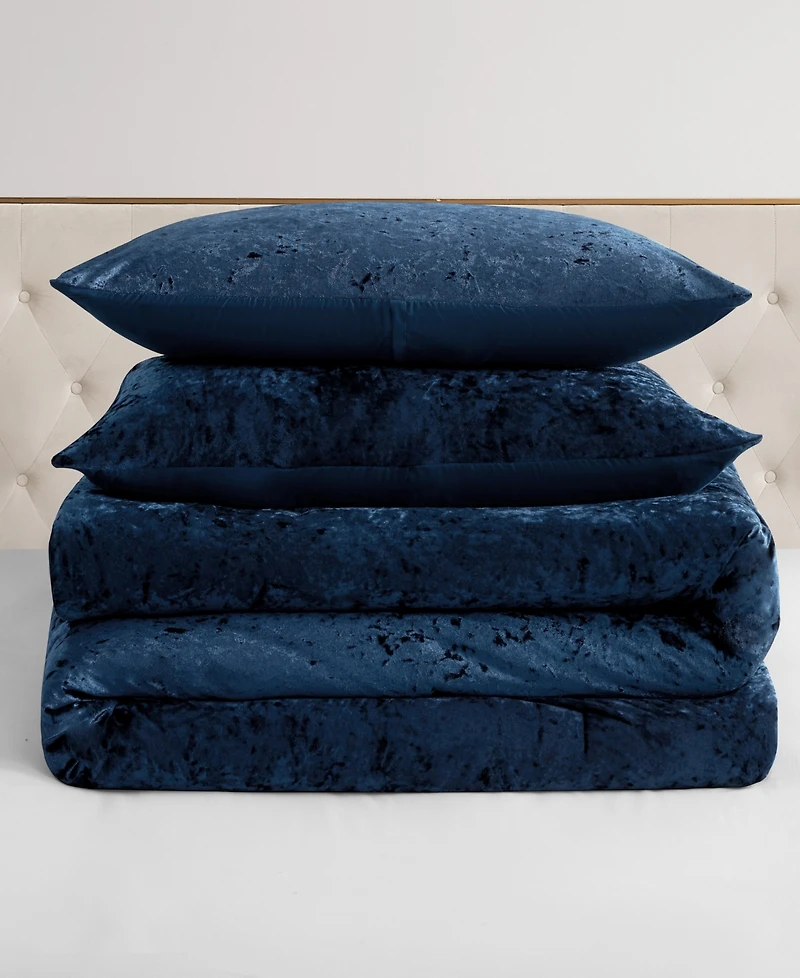 Juicy Couture Crushed Velvet 3-Pc. Comforter Set, Full/Queen