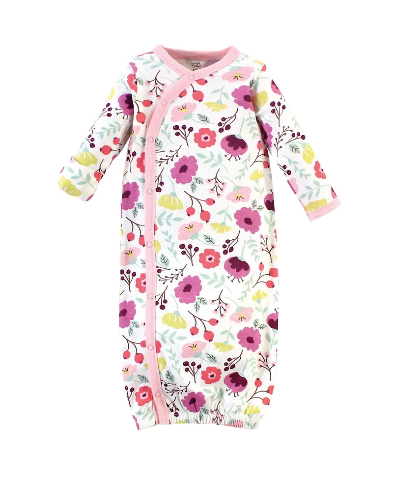 Touched by Nature Baby Girls Organic Cotton Kimono Gowns