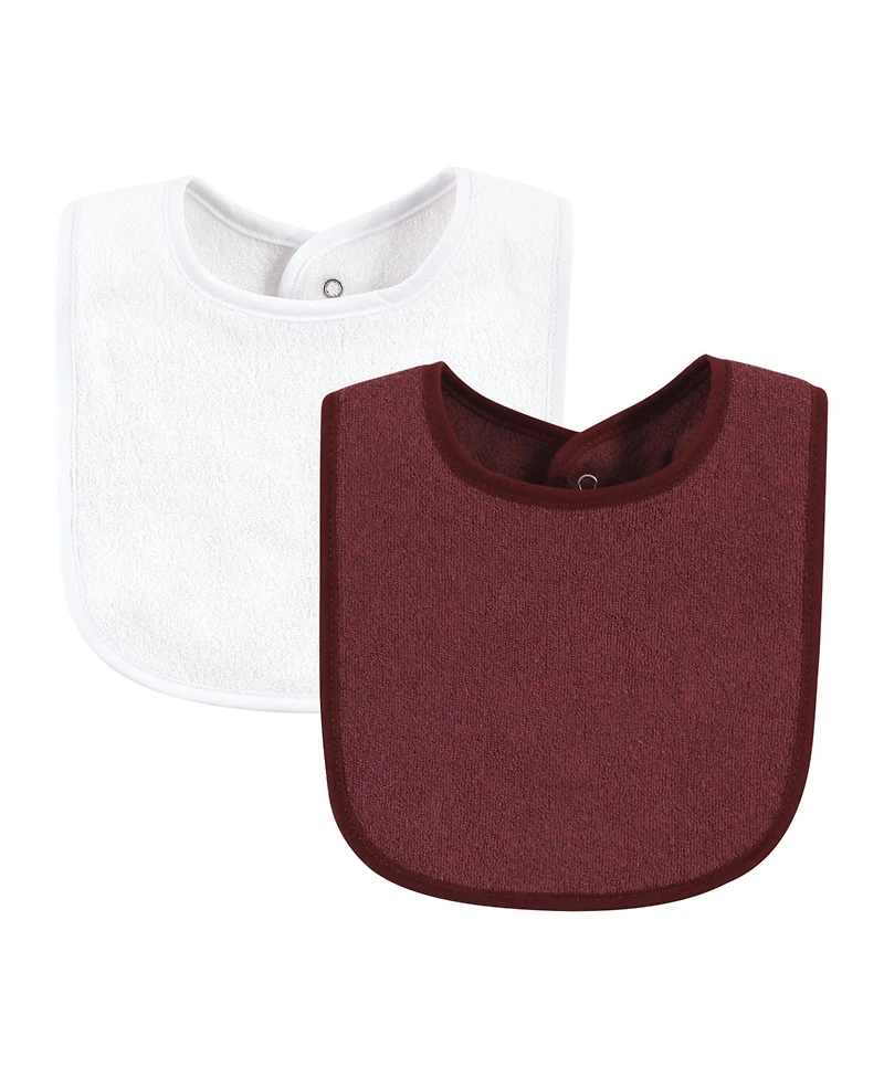 Hudson Baby Girls Drooler Bib with Waterproof Lining