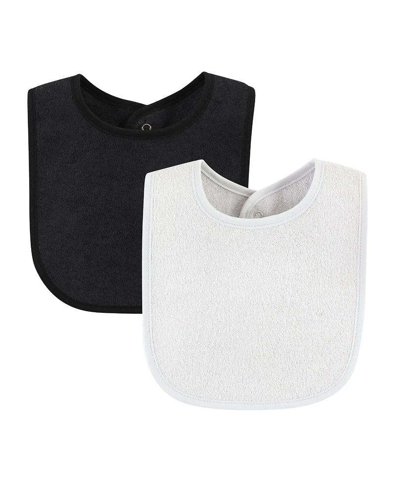 Hudson Baby Girls Drooler Bib with Waterproof Lining