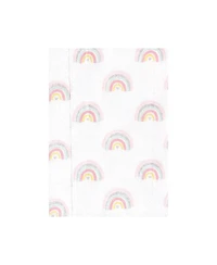 Hudson Baby Girls 4Pk Flannel Burp Cloth (Cotton Poly