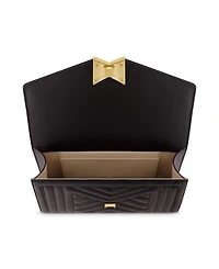 Gold Plated Hardware Quilted Napa Leather Handbag