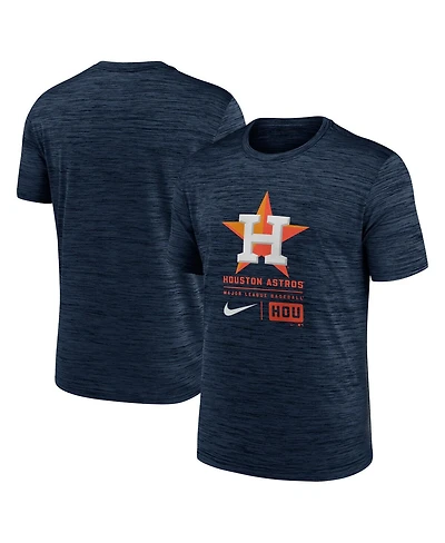 Nike Men's Navy Houston Astros Large Logo Velocity T-Shirt