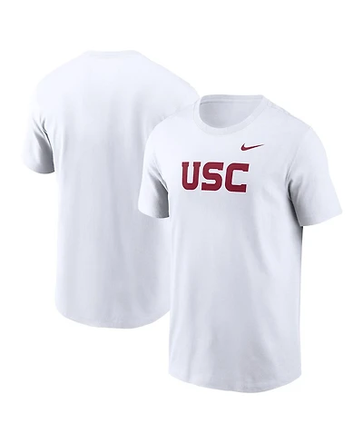 Nike Men's White Usc Trojans Primetime Evergreen Wordmark T-Shirt