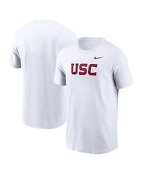 Nike Men's White Usc Trojans Primetime Evergreen Wordmark T-Shirt