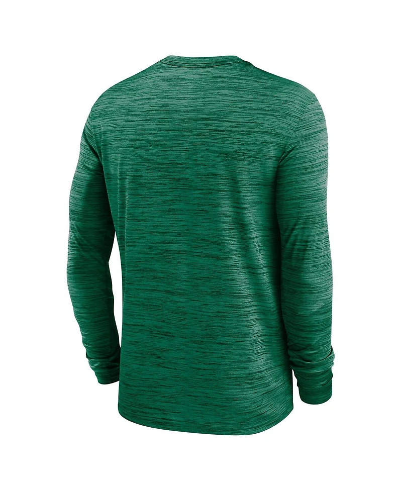 Nike Men's Green Oregon Ducks 2024 Sideline Velocity Performance Long Sleeve T-Shirt