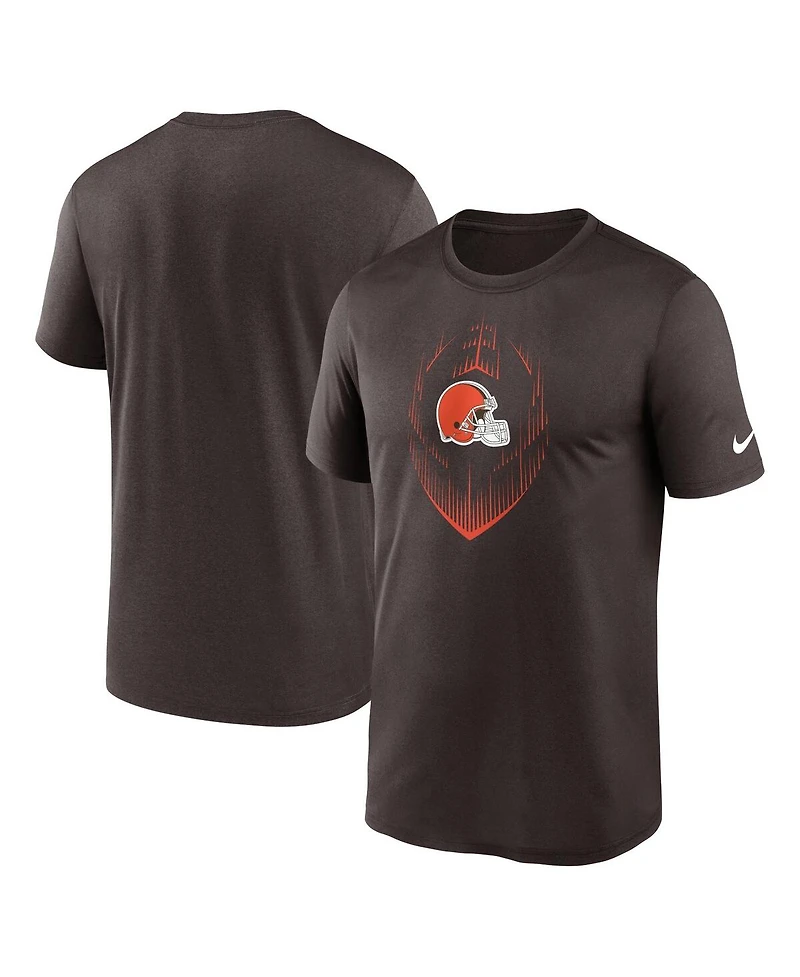 Nike Men's Brown Cleveland Browns Primetime Legend Icon Performance T-Shirt