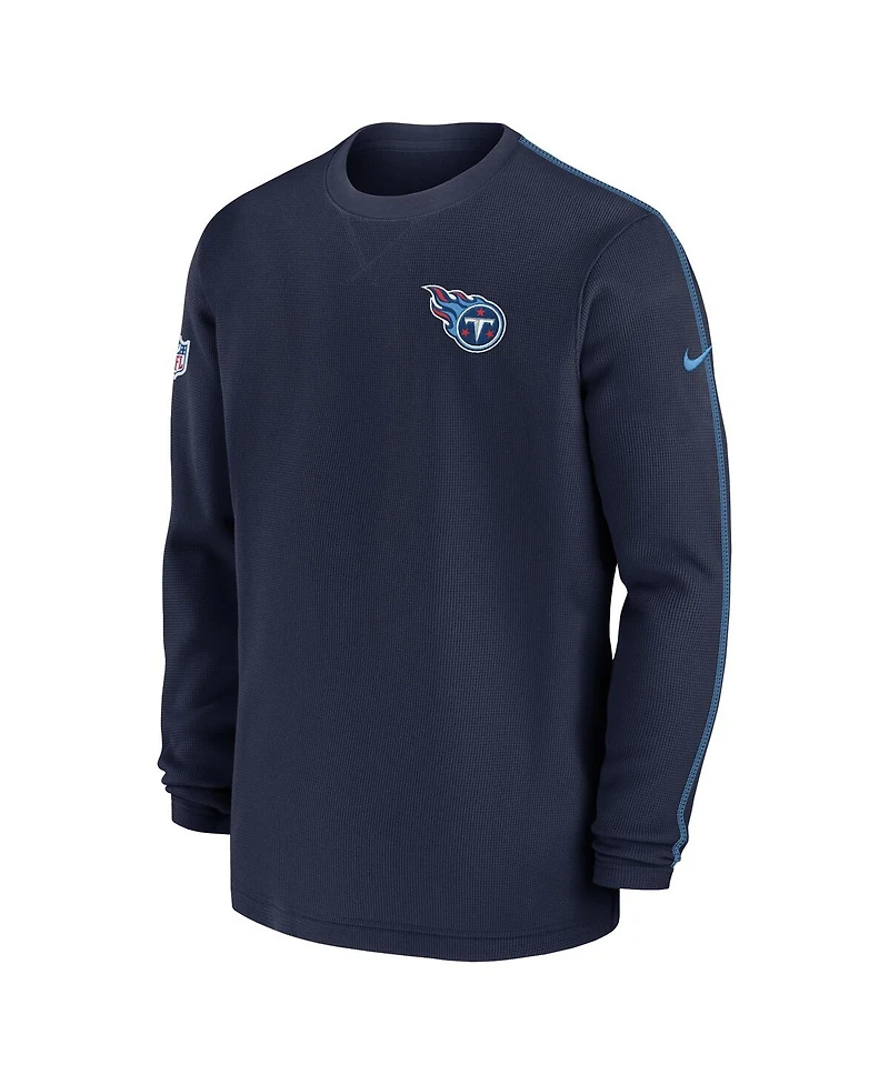 Nike Men's Navy Tennessee Titans 2024 Sideline Coaches Long Sleeve Top