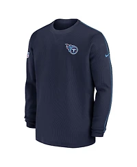 Nike Men's Navy Tennessee Titans 2024 Sideline Coaches Long Sleeve Top