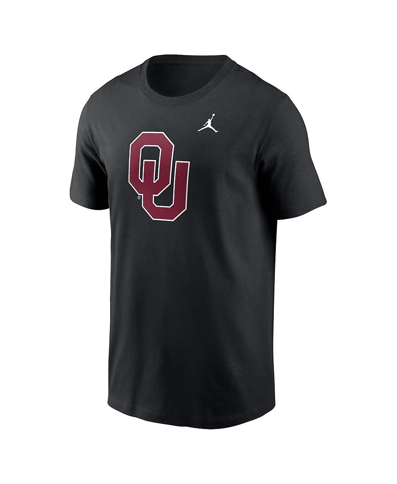 Jordan Men's Black Oklahoma Sooners Primetime Evergreen Logo T-Shirt