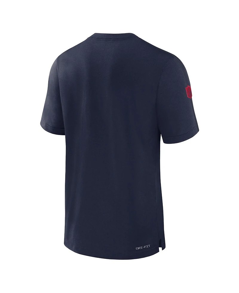 Nike Men's Navy New England Patriots Sideline Player Performance T-Shirt