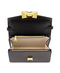 Classic Leather Gold Plated Hardware Shoulder Bag