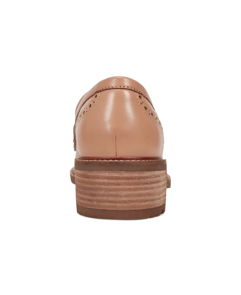 Earth Women's Lindy Block Heel Slip-On Penny Loafers
