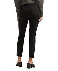 Jag Women's Cassie Mid Rise Slim Straight Leg Ponte Pants
