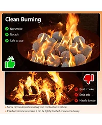 Skonyon 15 Pieces Ceramic Fiber Fire Balls for Outdoor Use