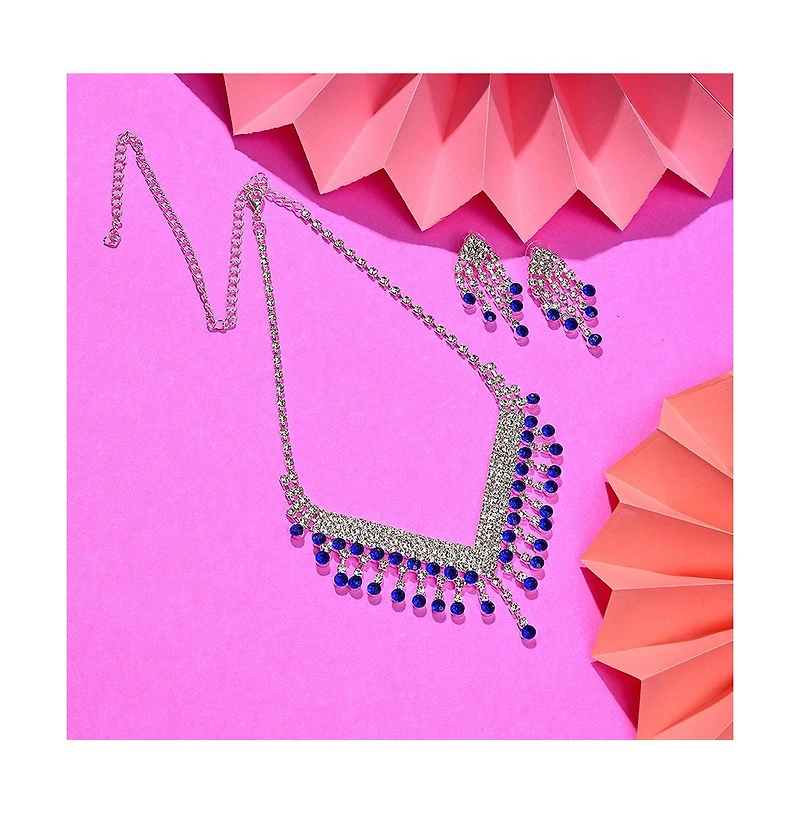 Sohi Women's Crystal Jewellery Set