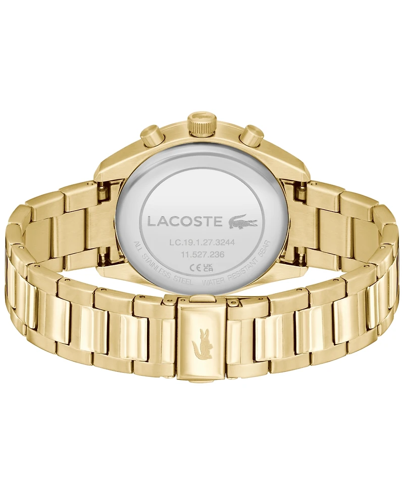 Lacoste Men's Boston Ionic Plated Thin Gold Steel Watch 42mm