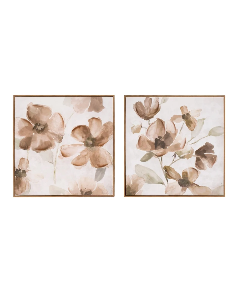 Slickblue Floral Block for Charming Home Decor and Stylish Accents (Set of 2)