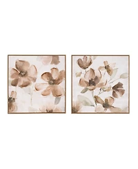 Slickblue Floral Block for Charming Home Decor and Stylish Accents (Set of 2)