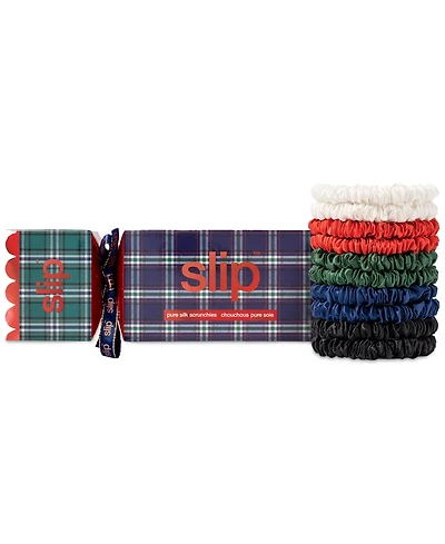Slip -Pc. Pure Silk Skinny Scrunchie Cracker Set