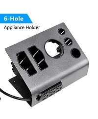 2 Packs Flat Iron Appliance Holder Salon Blow Dryer Desktop Stand w/ 3 Outlets