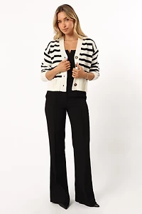 Petal and Pup Women's Kallen Button Front Striped Cardigan