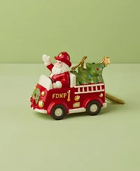 Lenox Santa in Fire Truck Ornament