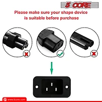 5 Core 3 Prong Extension Cord 10 Feet Three Prong Extension Cable Us Ac 3 Prong Christmas Light Extension Cord Heavy Duty Plug Extender -Pc 1002