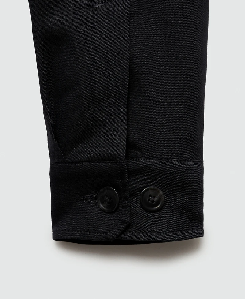 Mango Men's Linen Blend Jacket