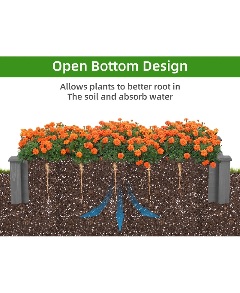 Streamdale Furniture Easy-To-Assemble Planter Box Set Up in 20 Minutes, Sturdy and Spacious