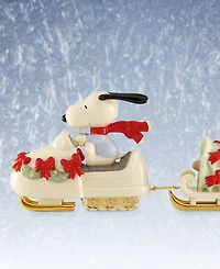 From The Vault! Lenox Snowmobiling Snoopy Figurine, Exclusively at Macy's
