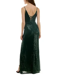 Speechless Juniors' Sequined Mermaid Gown