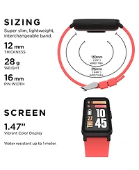 iTouch Active 4 Unisex Silicone Strap Fitness Tracker 42.7mm
