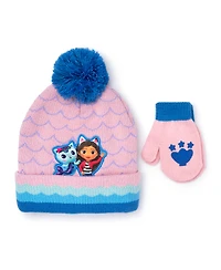 Gabby's Dollhouse Hat And Mitten Set