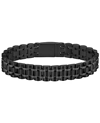 Hugo Boss Men's Owan Ionic Plated Black Steel Bracelet
