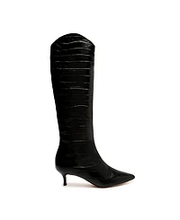Schutz Women's Maryana Low Stiletto Knee High Heel Boots