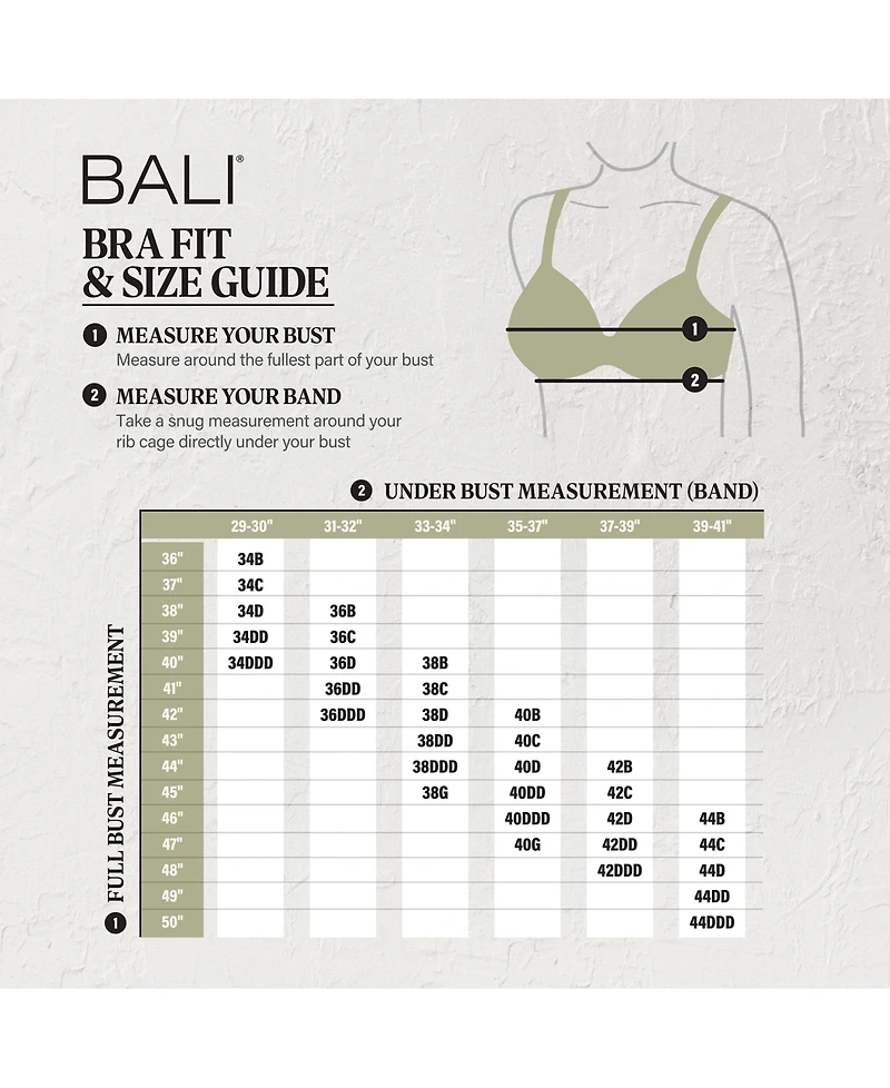 Bali Women's Breathe Lace Underwire Bra DF7590