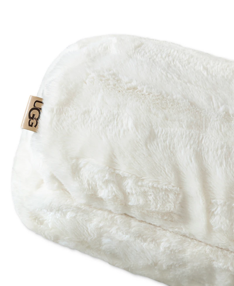 Ugg Valor Carved Faux-Fur Bolster Decorative Pillow, 8" x 26"
