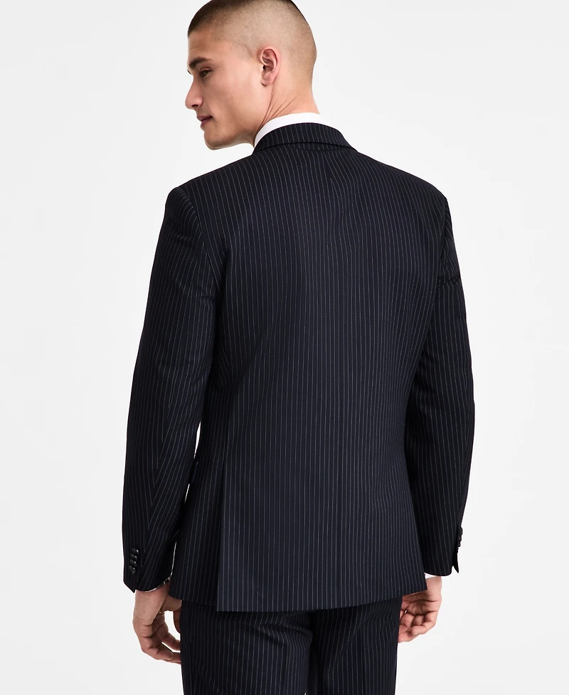 Alfani Men's Slim-Fit Pinstripe Double-Breasted Suit Jacket, Created for Macy's