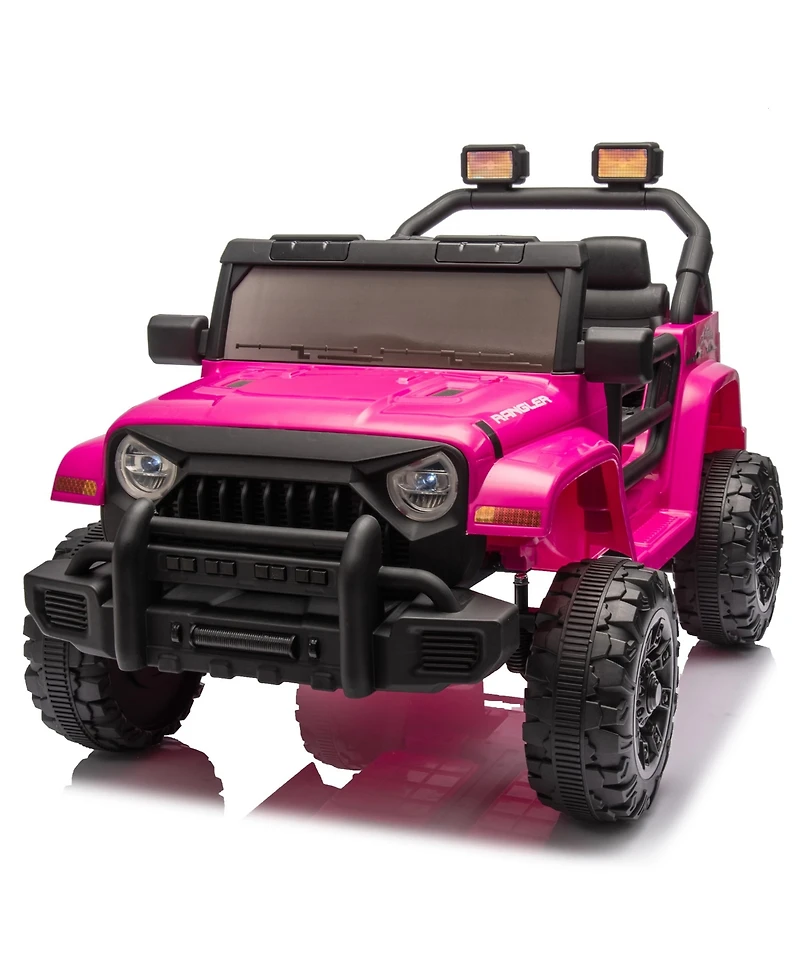 Streamdale Furniture 12V Kids Electric Ride-On Car w/ Remote, Music, Suspension, Headlights