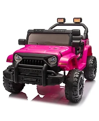 Streamdale Furniture 12V Kids Electric Ride-On Car w/ Remote, Music, Suspension, Headlights