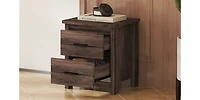 Streamdale Vintage Nightstand with Storage Drawers (Assembly Required)