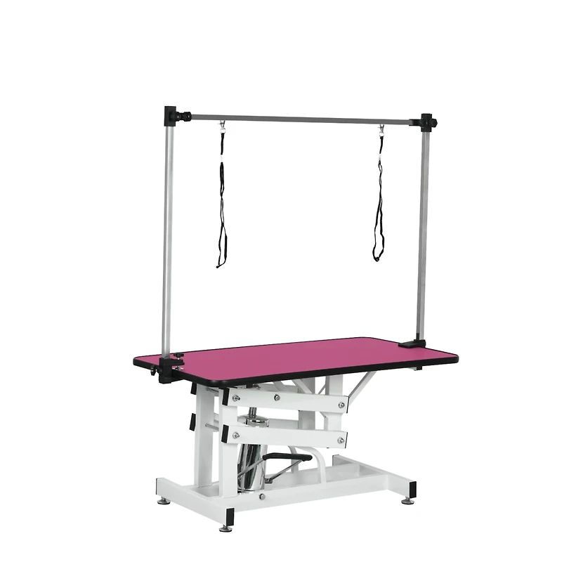 Streamdale Furniture 42.5" Adjustable Hydraulic Pet Grooming Table with Arm