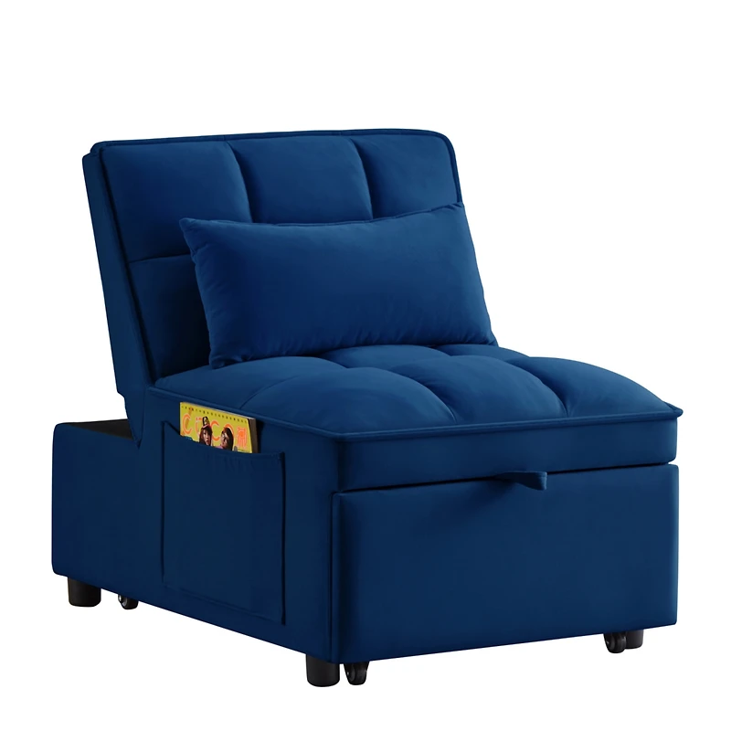 Streamdale 4-in-1 Sofa Bed with Adjustable Backrest, Storage, and Pillows