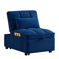 Streamdale 4-in-1 Sofa Bed with Adjustable Backrest, Storage, and Pillows