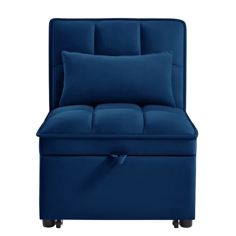 Streamdale 4-in-1 Sofa Bed with Adjustable Backrest, Storage, and Pillows