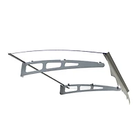 Streamdale 47"x34" Polycarbonate Door Awning with Valance
